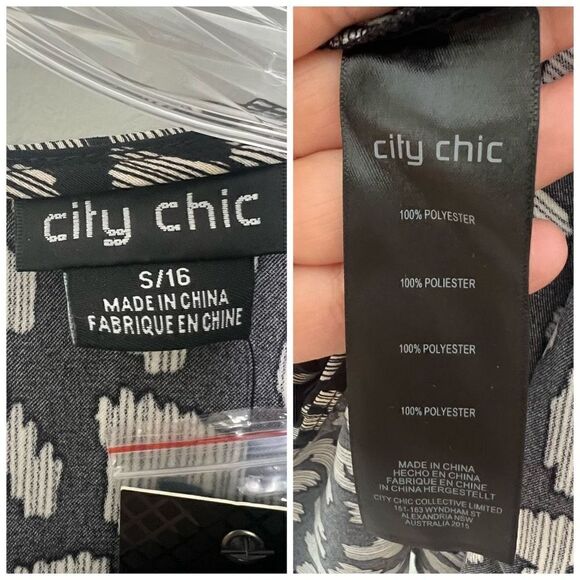 City Chic Line Play Mini Dress Size 16 - Picture 11 of 11